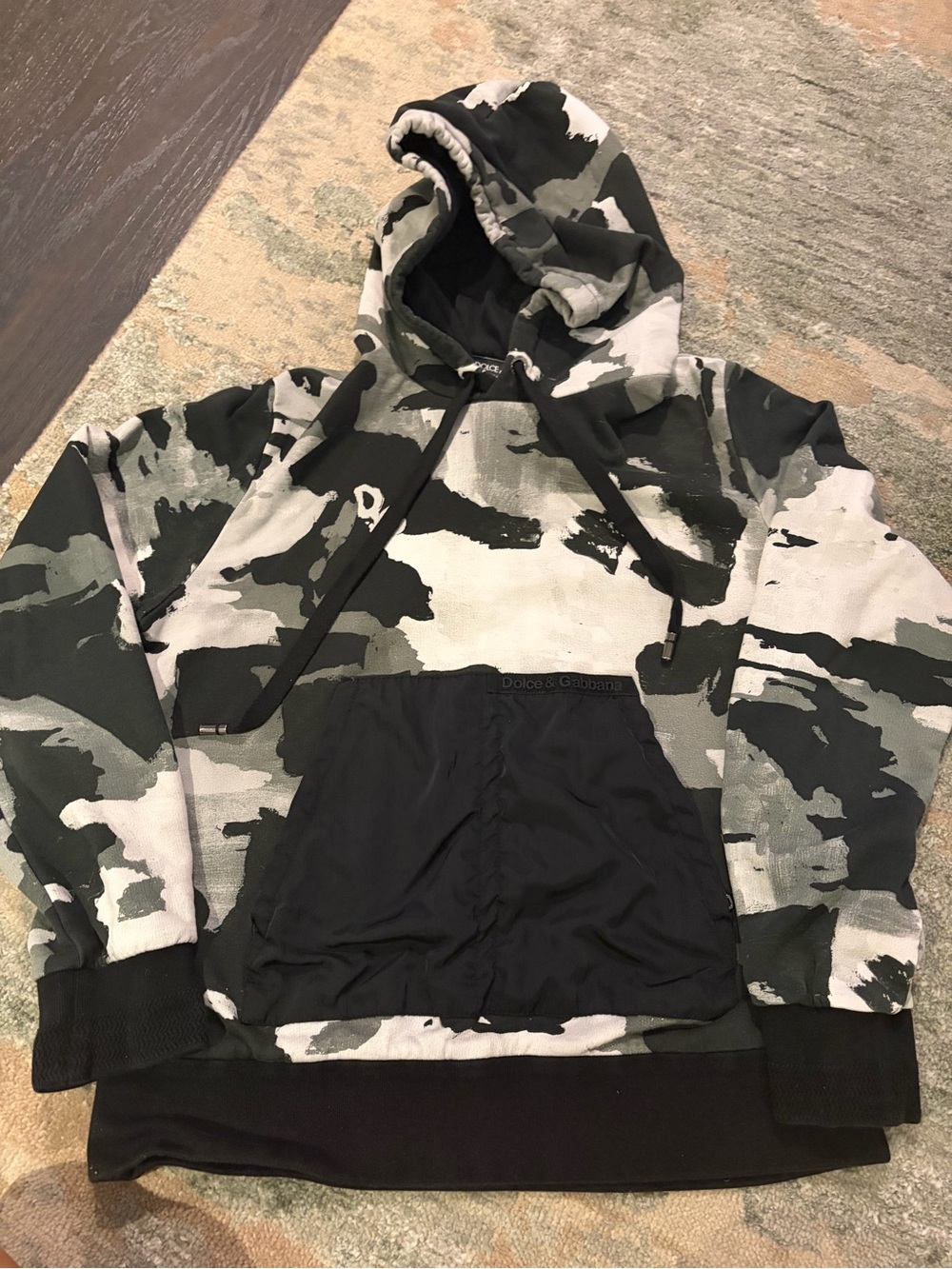 Dolce & Gabbana Black and grey Camo Pullover